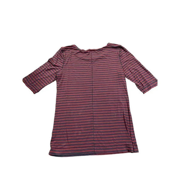 Free People Red Gray Leader Of The Pack Elbow Sleeve Tee Womens M‎ soft stretchy - Image 2