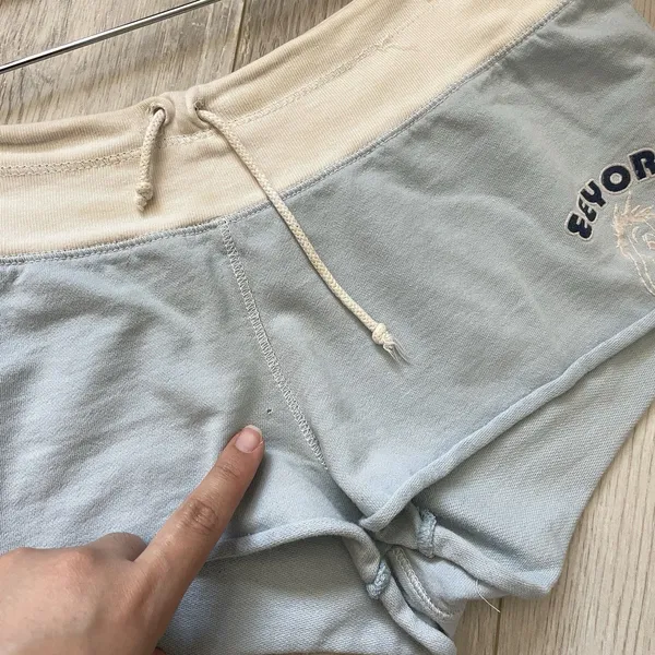 Disney Vintage Eeyore Shorts y2k low rise lounge womens Blue (small) beach 90s retro - Image 4