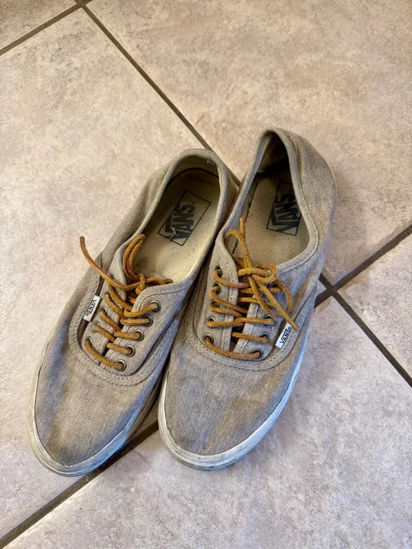 Beige canvas vans off the wall - Image 2