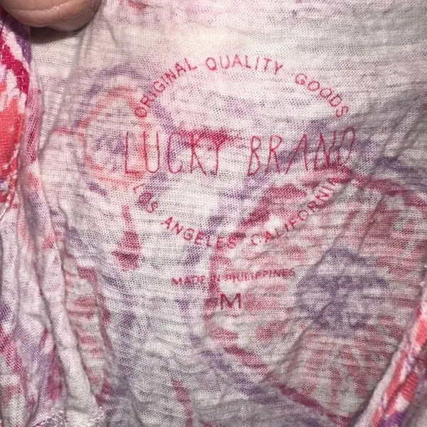 Lucky Brand M southwest colorful basic T-shirt - Image 3