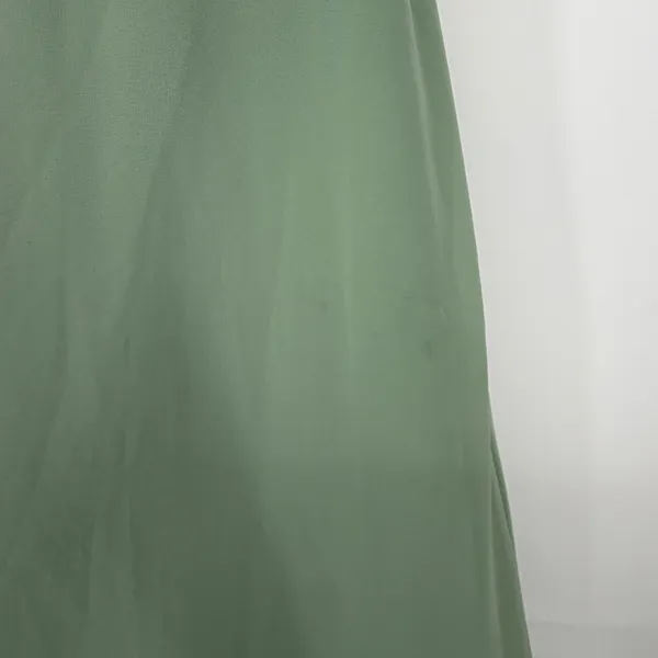 Barbie x Azazie Sage Green Pistachio Chiffon Puff Sleeve Tie Front Maxi Dress A4 - Image 6