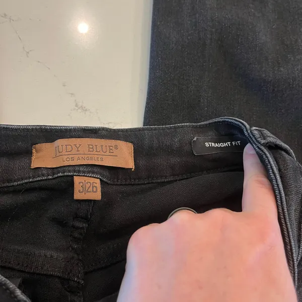Judy Blue Straight Fit Black‎ Jeans size 3 /26 - Image 5