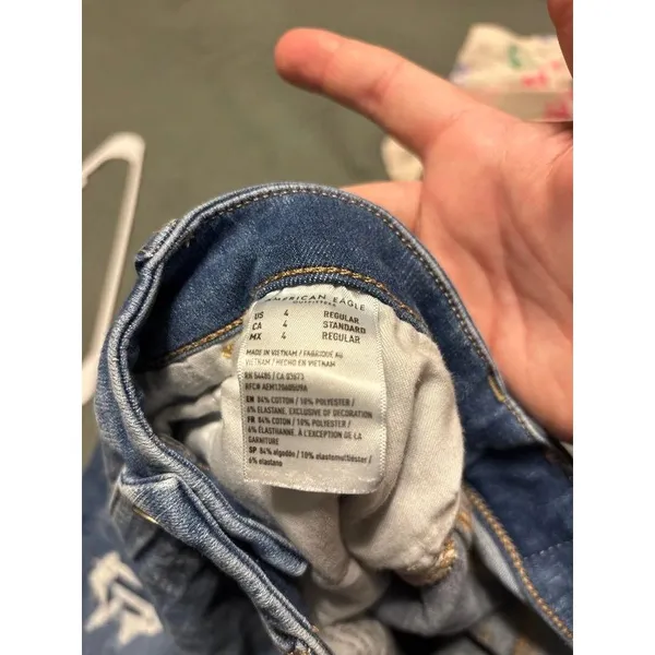 American Eagle Size 4 Jeans Curvy Hi-Rise Jegging The Dream Jean - Image 6