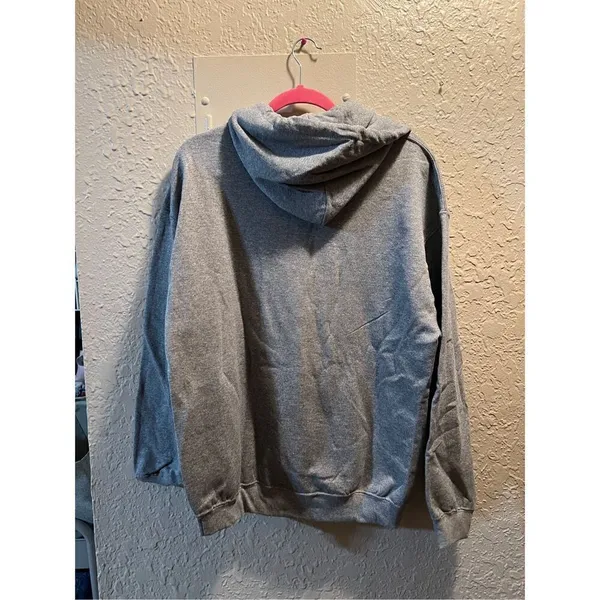 Gildan MAMA Grey Hooded Sweatshirt Size Large - Image 5