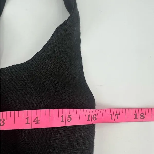 Reformation pepper linen crop top black sz‎ M - Image 4