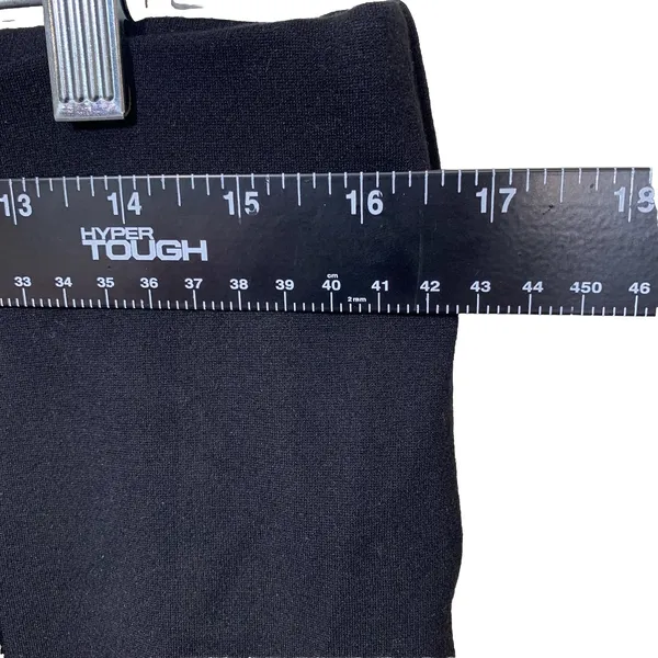 Primark Flared Leggings Womens 12 Black Front‎ Seam Detail Stretch Bell Bottom - Image 2