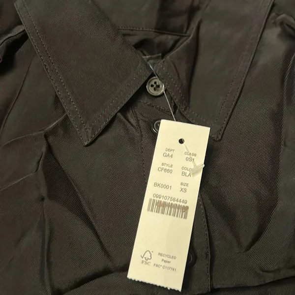 J. Crew Women’s Amelia Popover Shirtdress in drapey viscose twill Size XS #CF660 - Image 7