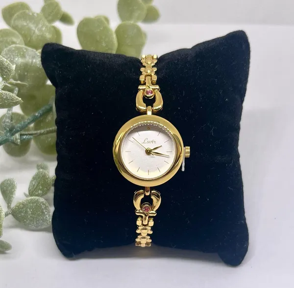 Vintage style gold tone flower detail band - Image 2