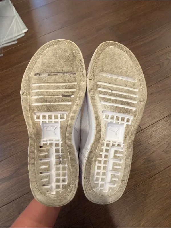 Puma Women’s White Cali Wedge Women's Wedge Sneakers Size 8 - C72-001 - Image 4