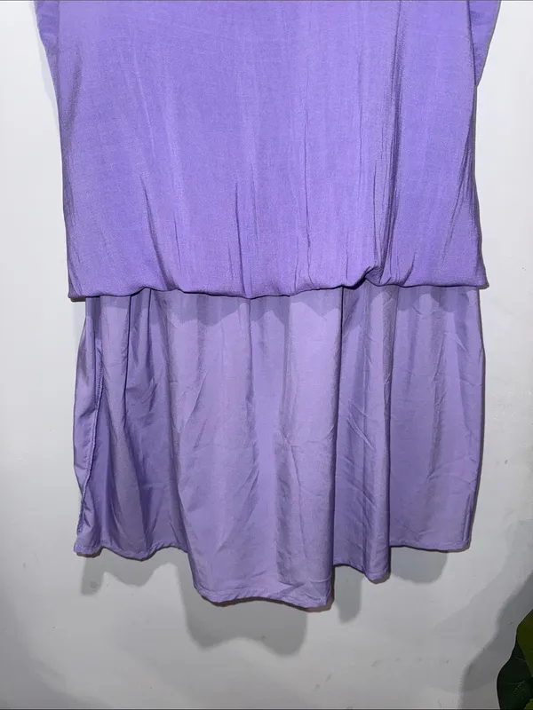 Lavender Tie-Shoulder Smocked Maxi Dress - Image 6