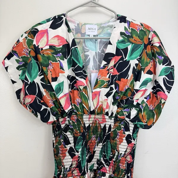 MISA Los Angeles Della Dress Las Palmas Colorful Floral Cocktail Resort SMALL - Image 6