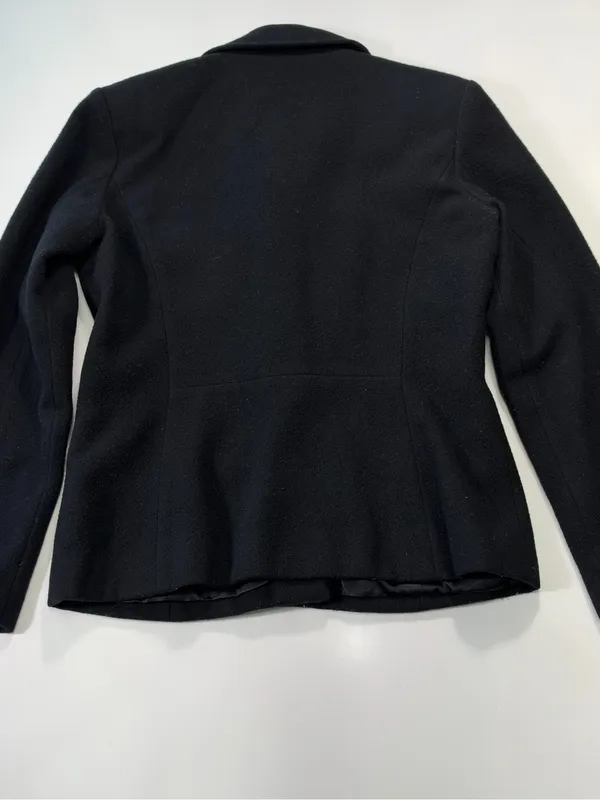 Ann Taylor 100% Wool Black Tailored Button Jacket Size Small - Image 7