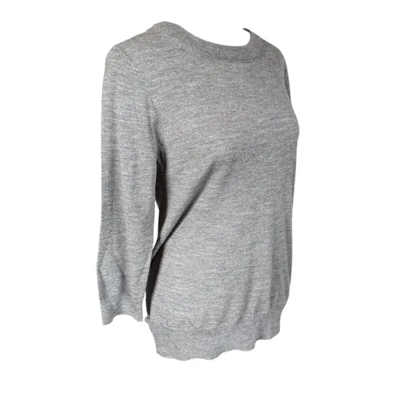 J. Crew long sleeve crewneck pullover wool sweater top women's size small - Image 2