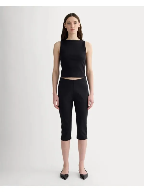 Everlane The Dream Capri in Black XXSmall New Womens Cropped Pants - Image 13