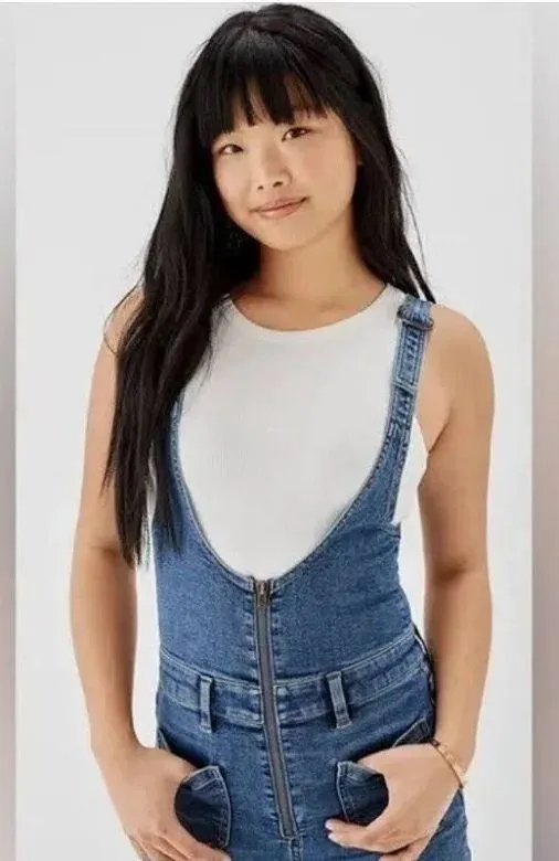 American Eagle Super stretch Flare Overalls - Image 3
