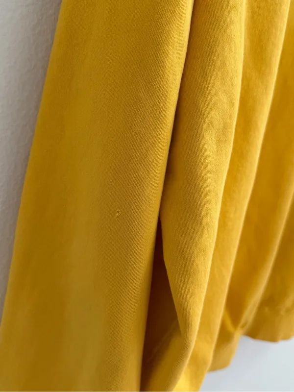 Market Studios Chinatown Yellow Off-the-Shoulder Graphic Sweatshirt Pullover Siz - Image 12
