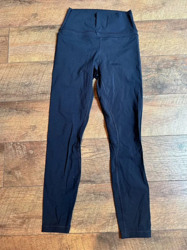 Amazon Soft Navy High-Waisted Leggings | Lululemon Align Feel | Size Small - Image 4