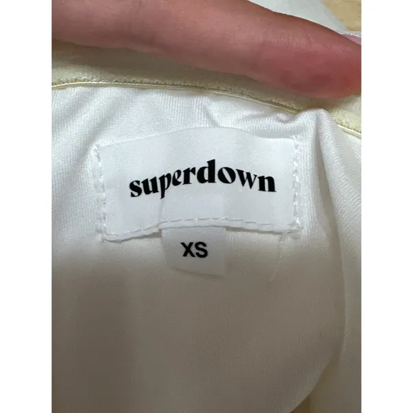 Superdown White Strapless Sleeveless Corset Bustier Bodycon Mini Dress Size XS - Image 4