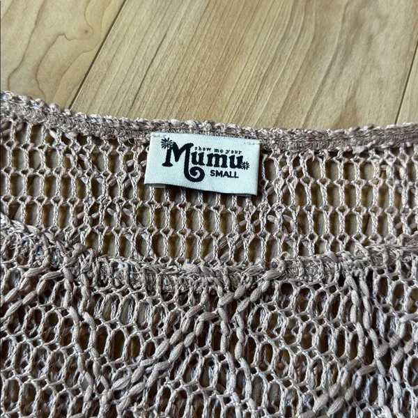 Show Me Your MuMu Beige Knit Top - Image 2