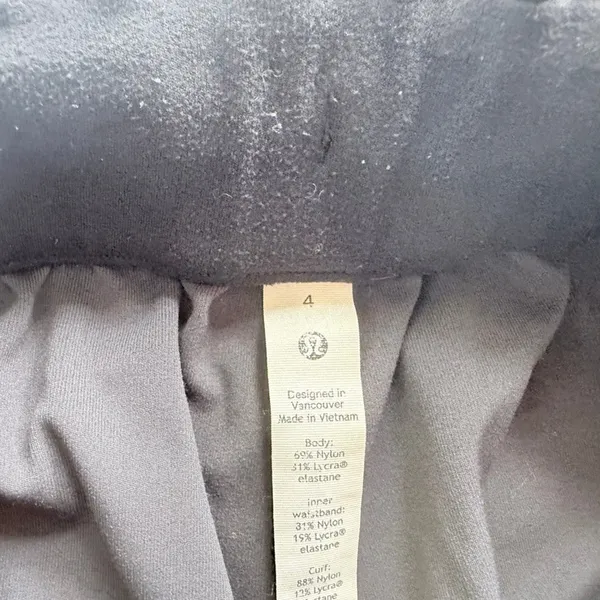 Lululemon Stretch High-Rise Jogger Camo Black Grey Size 4 Luxtreme Trouser Pant - Image 5