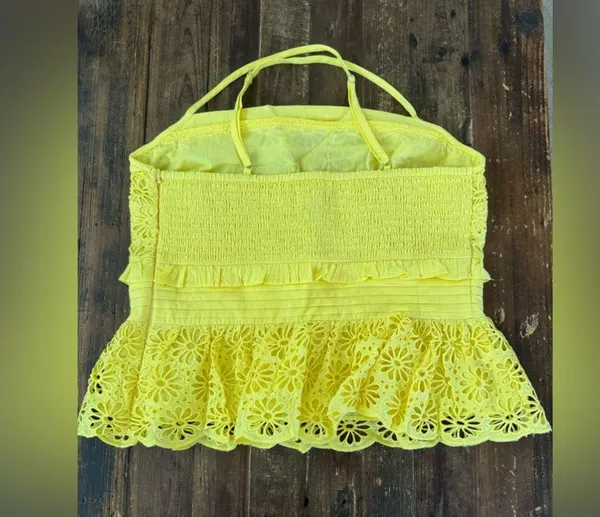NWOT J.Crew Jessie Eyelet Peplum Top - Image 4