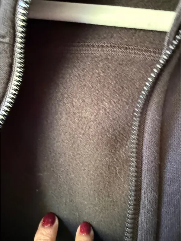 Lululemon Black Zip-Up Hoodie with Thumb Holes and Hood - Image 7
