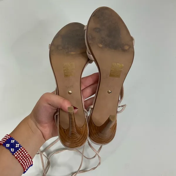 Raye Ankle Wrap Nude Heels Size 9‎ - Image 6