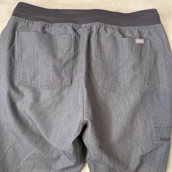 FIGS Womens Zamora Jogger Scrub Pants Size Small Gray PO# 1518 - Image 7