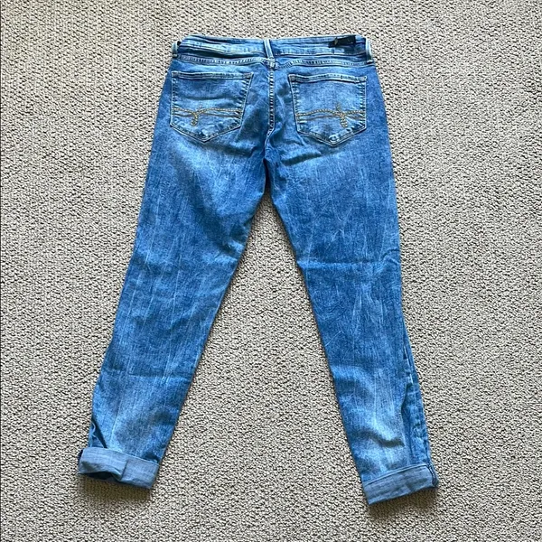 Denizen from Levi's Distressed Blue Low Rise Jeans - Image 8
