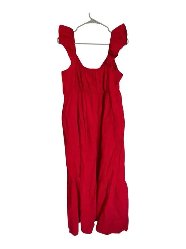 Universal Threads Red Ruffle Strap Maxi Dress – Size L - Image 4