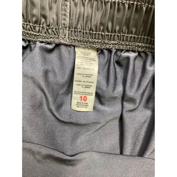 K98205‎ Slate Gray Quick Dry UPF 30+ Swim Board Shorts Women Size 10 NWT - Image 3