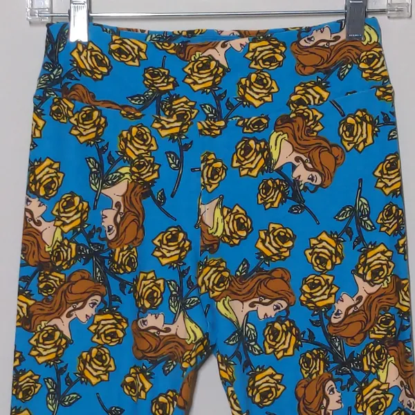 LuLaRoe Leggings in Beauty and the Beast Print – One Size - Image 4
