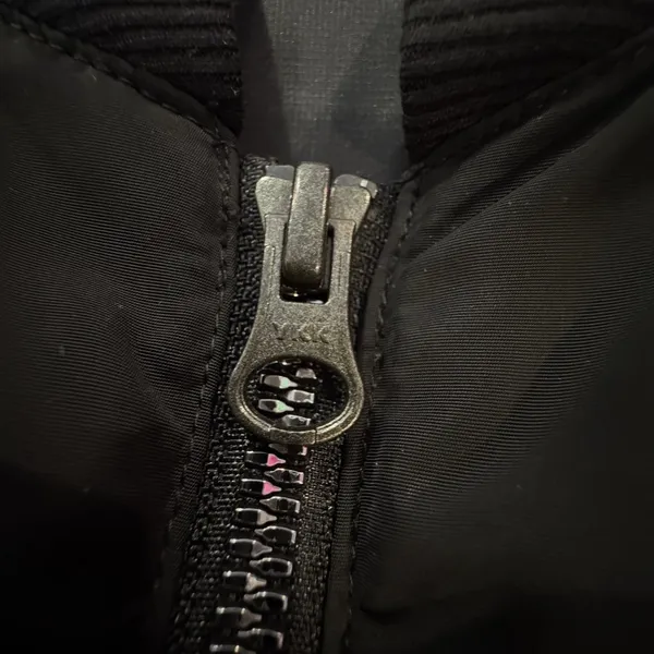 ALO Yoga Jacket S Black Off Duty Bomber Down Filled Puffer Athleisure Classic - Image 7