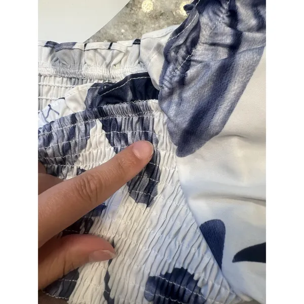 NWT Baltic Born Hilaria Maxi Dress Size‎ M White And blue - Image 7