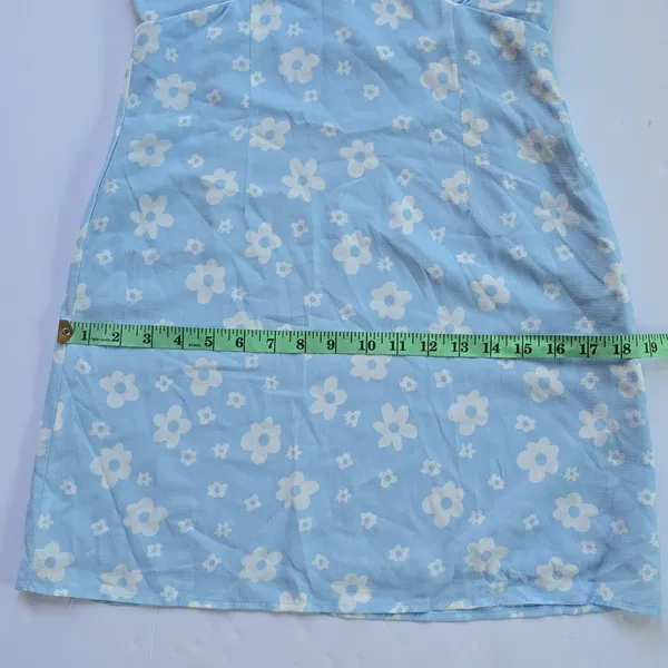 Princess Polly NWT‎ Quincy Mini Dress Sleeveless Blue Floral Women's Size 2 - Image 8