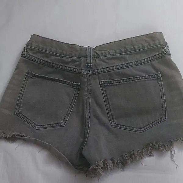 Free People Gray Golden Hippie Studded Embellished Shorts N/S Festival Cowgirl - Image 2