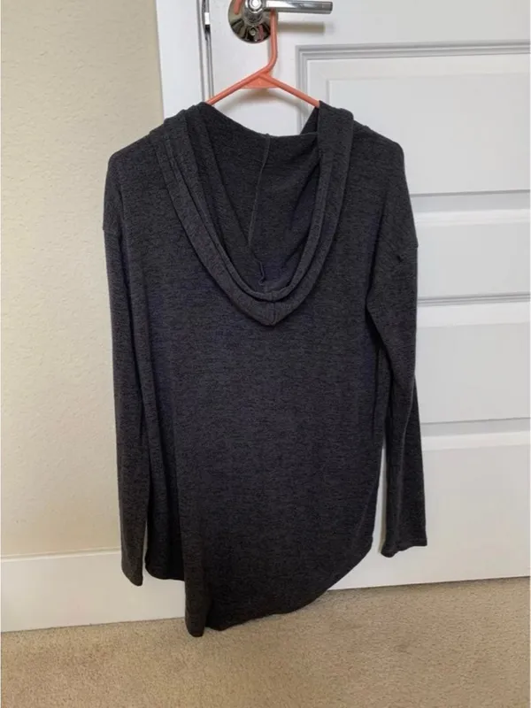 Unique Vintage 3 for $15! vintage simply styled gray hoodie - Image 2
