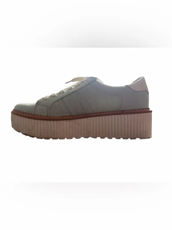 Dolce Vita Tiger Platform Sneaker Light Blue & Ivory Size 8.5 - Image 2