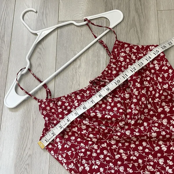 Reformation Mini Dress floral sleeveless womens Red White size 2 cocktail party - Image 4