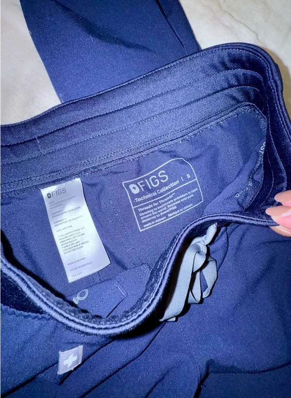 FIGS Navy Zamora Jogger Scrub Pants - Image 5