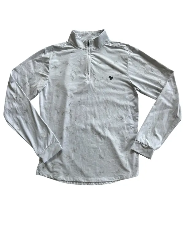 Bad Birdie Marble Quarter Zip Pullover Jacket women’s L Golf Tennis Sporty - Image 4