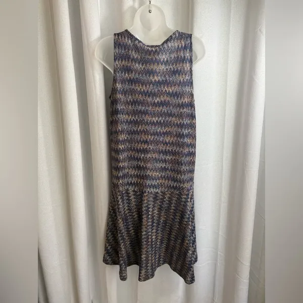 Maeve Anthropologie Westwater Chevron Knit Shift Dress Size Medium‎ EUC 0368 - Image 7