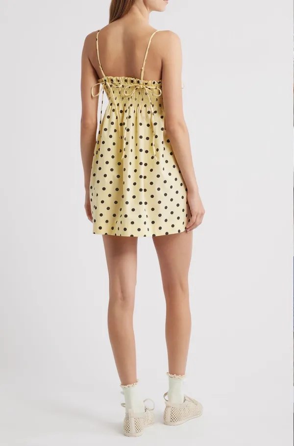 Damson Madder Lilo Polka Dot Mini Dress - Image 2