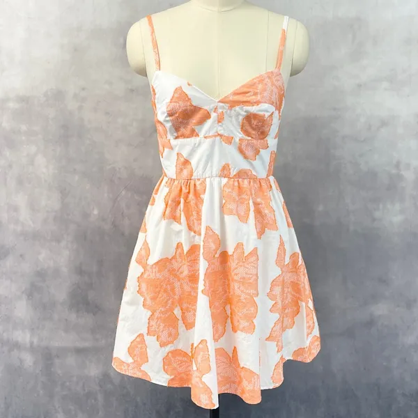 Hutch Womens Floral Fit Flare Dress Size 8 Sweetheart Garden Party Coquette - Image 13