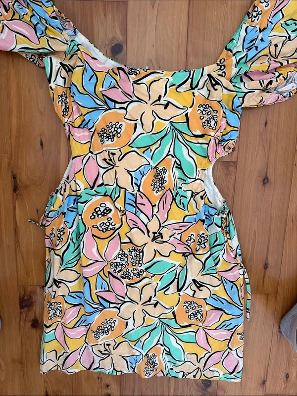 ASTR the Label mini talula tropical papaya dress medium - Image 8