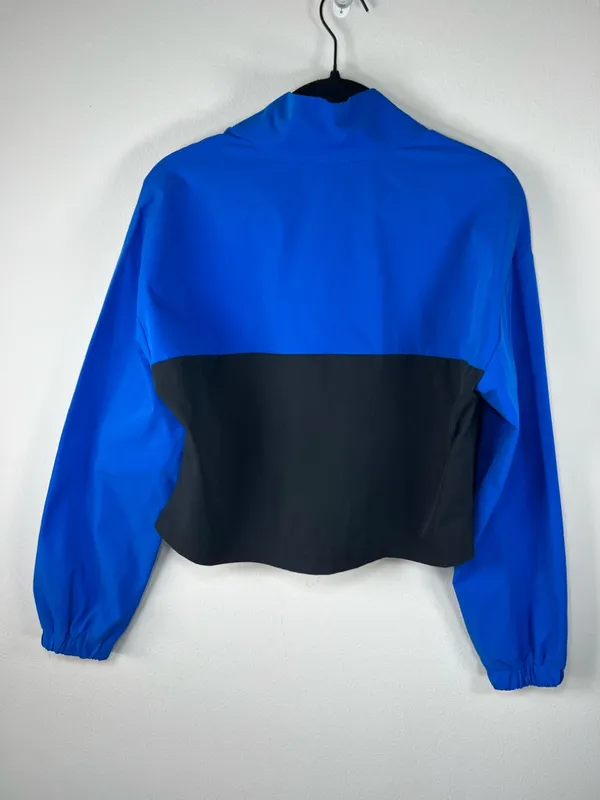 Juicy Couture 1/4 Zip Windbreaker Pullover Jacket Blue Black Stretch Y2K Fall XS - Image 9