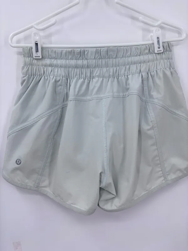 lululemon athletica Women's Mint Green Athletic Shorts - Image 3