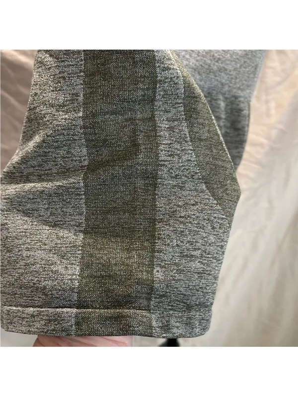 Avia Gray High-Rise Seamless Bike Shorts - Image 4
