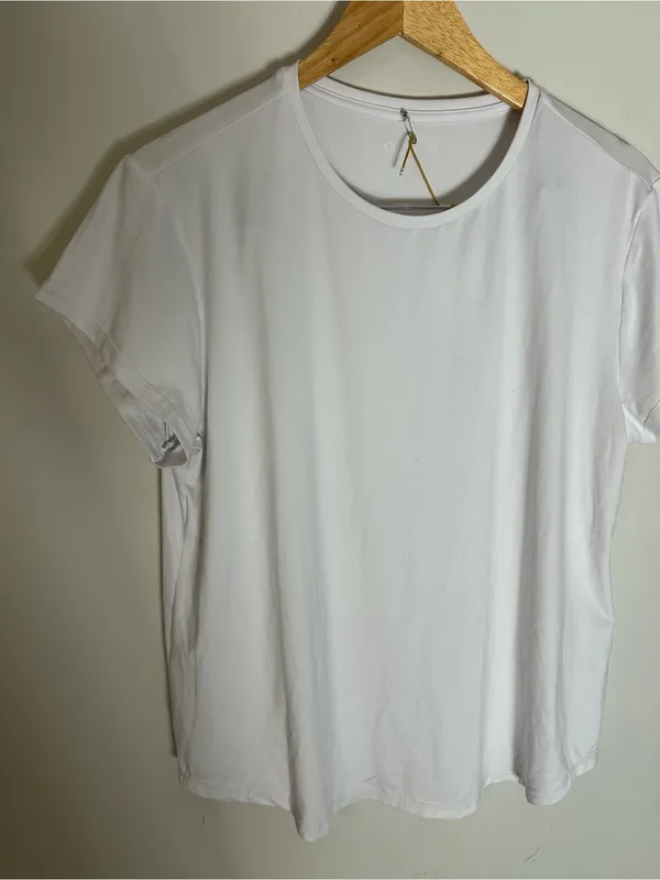 NWT Quince Flowknit breeze tee white large - Image 2