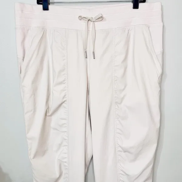 Lululemon Dance Studio Joggers Bone Off White Size 14 Like New - Image 5
